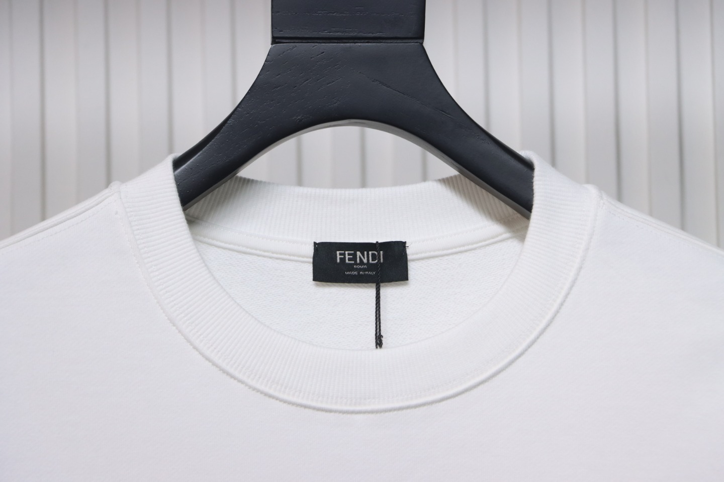 Fendi 24Fw Little Monster Rubber Eyes Zippered Crewneck Hoodie White