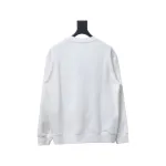 Fendi 24Fw Little Monster Rubber Eyes Zippered Crewneck Hoodie White