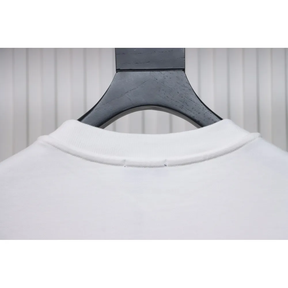 Fendi 24Fw Little Monster Rubber Eyes Zippered Crewneck Hoodie White