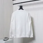 Fendi 24Fw Little Monster Rubber Eyes Zippered Crewneck Hoodie White