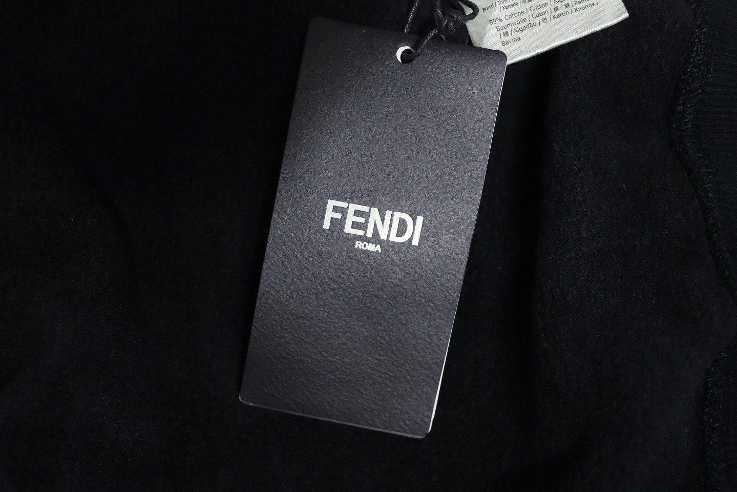Fendi Diamond Sleeve Monster Glasses Crew Neck Hoodie