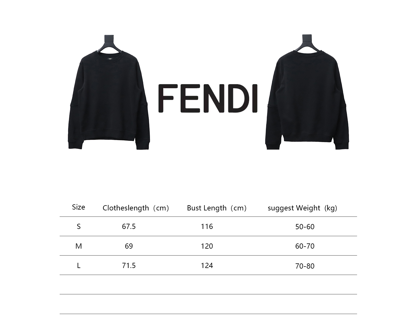 Fendi Diamond Sleeve Monster Glasses Crew Neck Hoodie