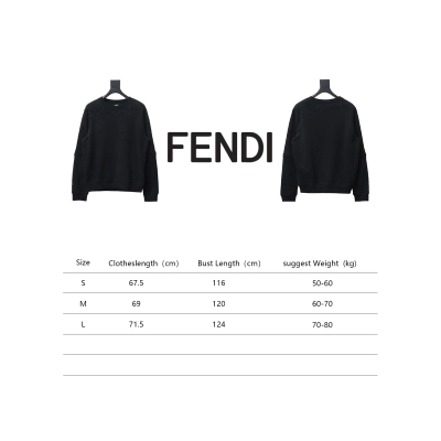 Fendi Diamond Sleeve Monster Glasses Crew Neck Hoodie 02