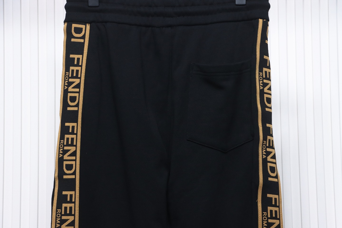 Fendi Double F Embroidered And Logo Ribbon Sweatpants