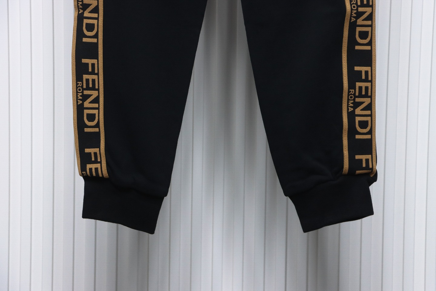 Fendi Double F Embroidered And Logo Ribbon Sweatpants