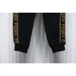 Fendi Double F Embroidered And Logo Ribbon Sweatpants