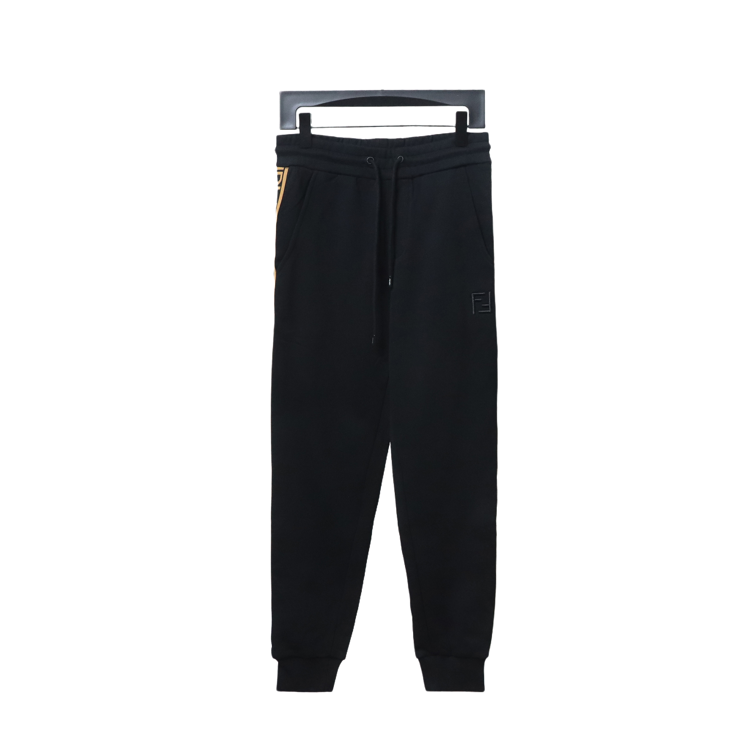Fendi Double F Embroidered And Logo Ribbon Sweatpants