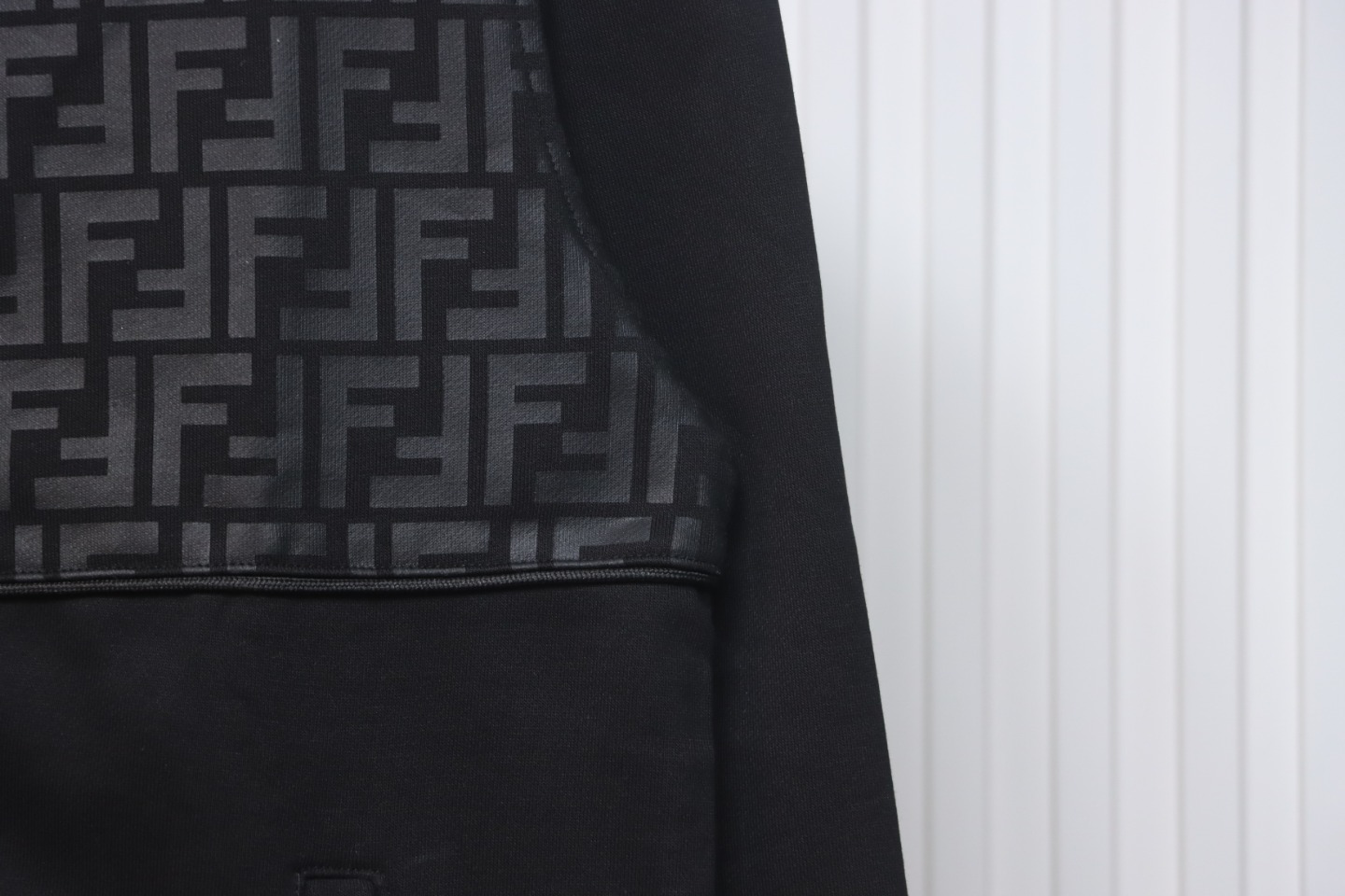 Fendi Double F Monogram Patchwork Zipper Jacket
