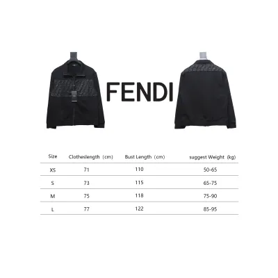 Fendi Double F Monogram Patchwork Zipper Jacket 02