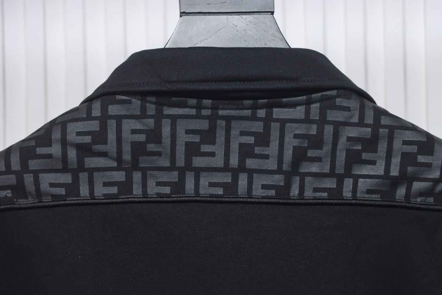 Fendi Double F Monogram Patchwork Zipper Jacket