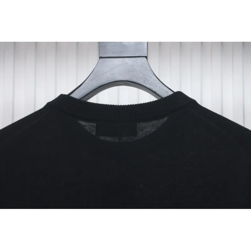 Fendi Embossed FF Knitted Crew Neck Sweater