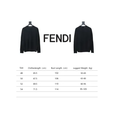 Fendi Embossed FF Knitted Crew Neck Sweater 02