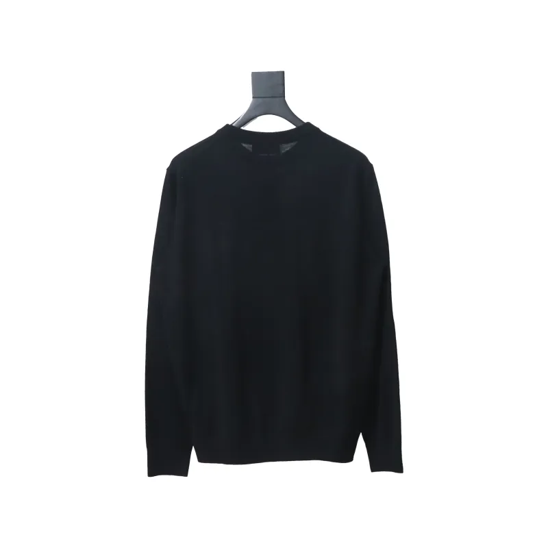 Fendi Embossed FF Knitted Crew Neck Sweater