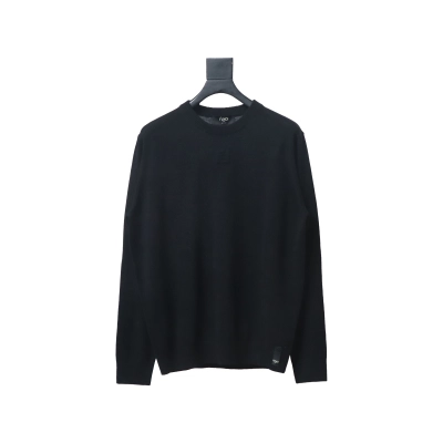 Fendi Embossed FF Knitted Crew Neck Sweater 01