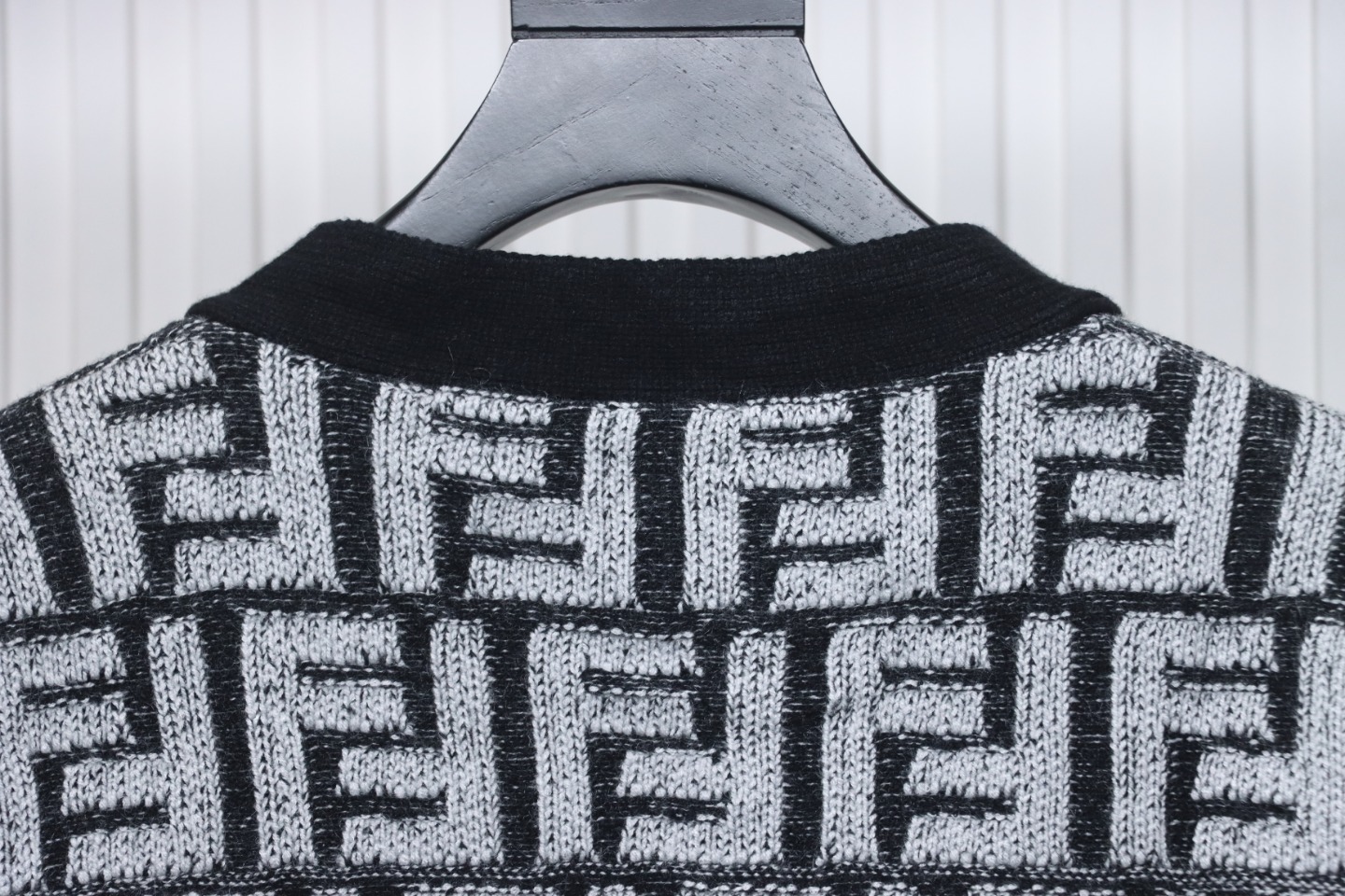 Fendi FF Jacquard Cardigan Sweater