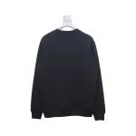 Fendi Funny Cartoon Letter Round Neck Hoodie Black