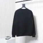 Fendi Funny Cartoon Letter Round Neck Hoodie Black