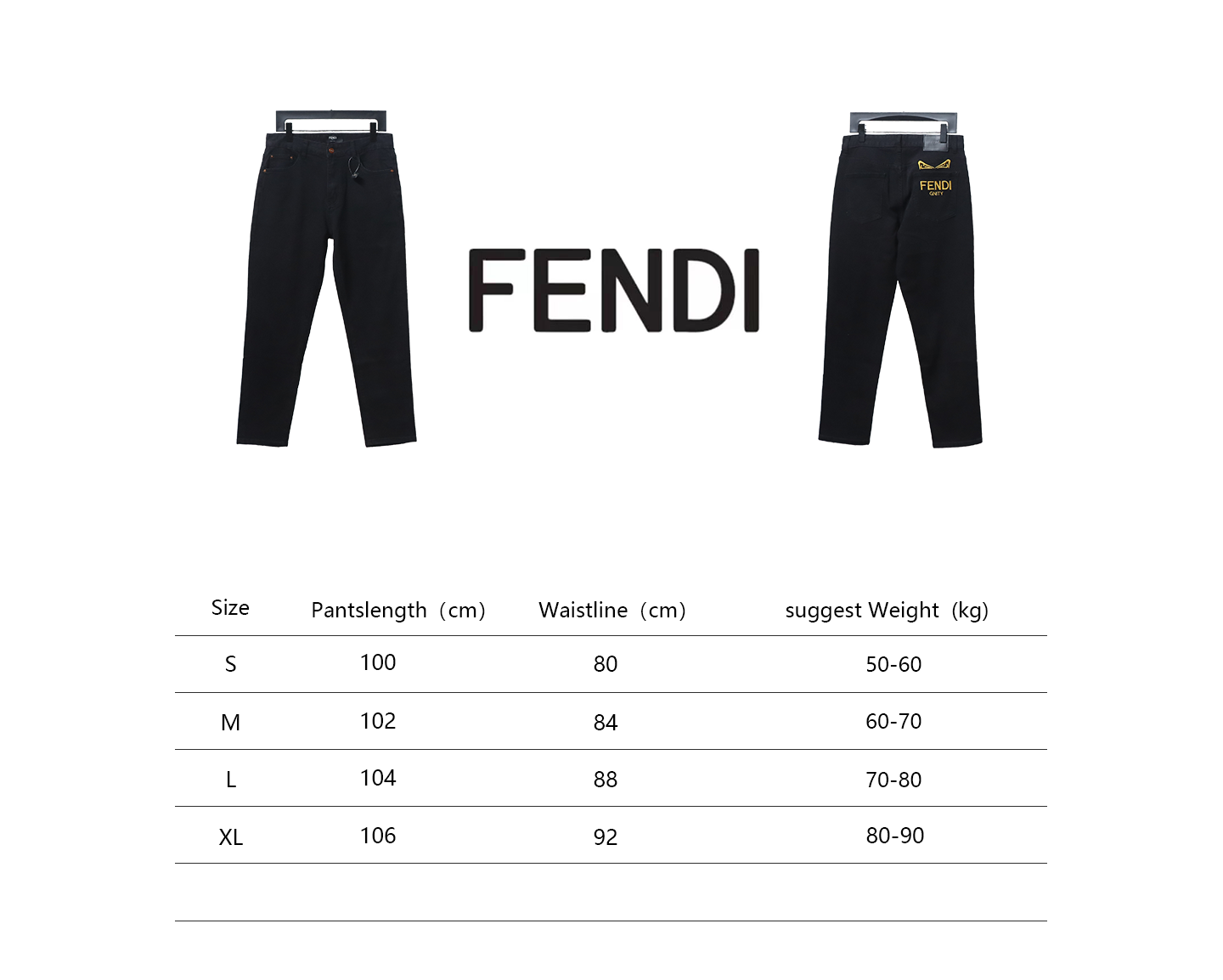 Fendi Monster Eyes Jeans
