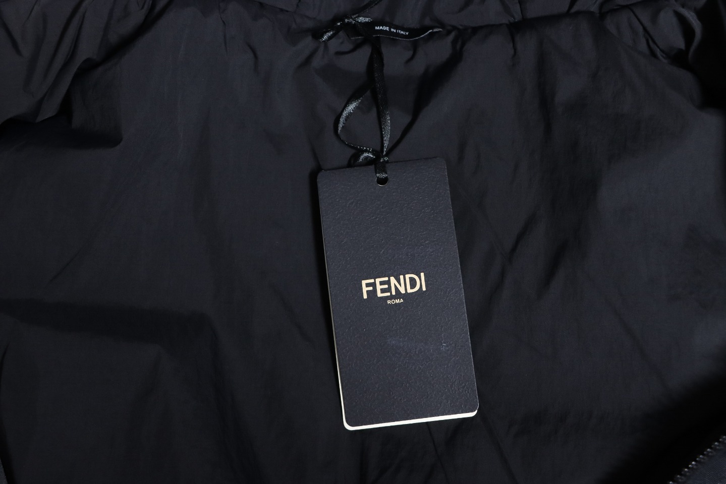 Fendi New Style Old Flower Pattern Zipper Hooded Jacket Black