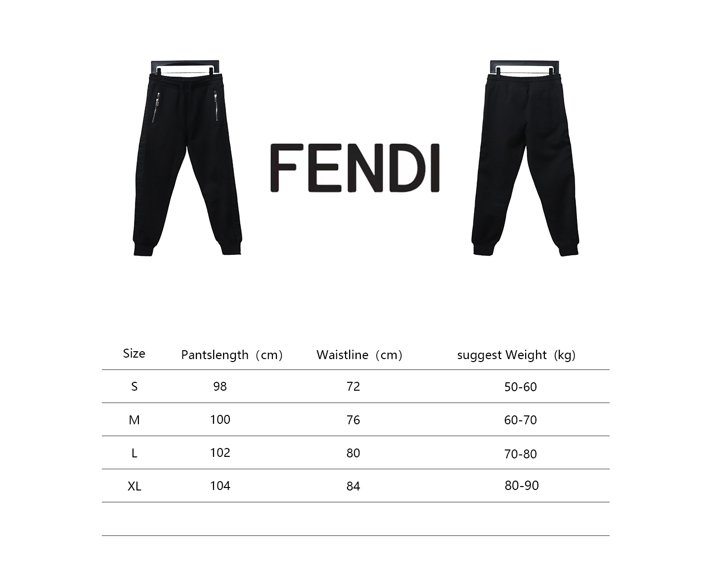 Fendi Side Pocket Double F Side Webbing Trousers