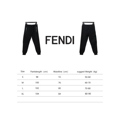 Fendi Side Pocket Double F Side Webbing Trousers 02