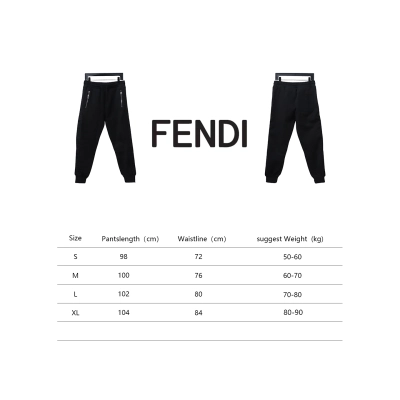 Fendi Side Pocket Double F Side Webbing Trousers 02