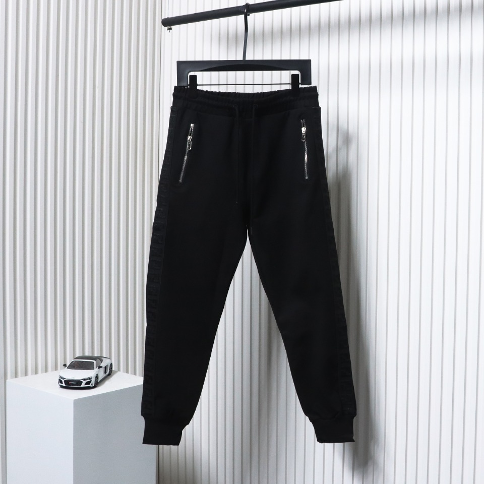 Fendi Side Pocket Double F Side Webbing Trousers