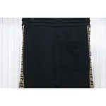 Fendi Small Glasses Embroidered Double F Webbing Sweatpants