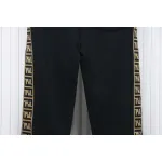 Fendi Small Glasses Embroidered Double F Webbing Sweatpants