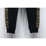 Fendi Small Glasses Embroidered Double F Webbing Sweatpants