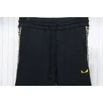 Fendi Small Glasses Embroidered Double F Webbing Sweatpants