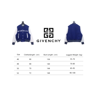 Givenchy 22FW Slogan Baseball Jacket 02