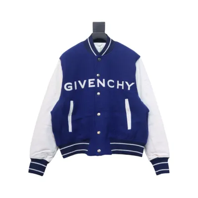 Givenchy 22FW Slogan Baseball Jacket 01
