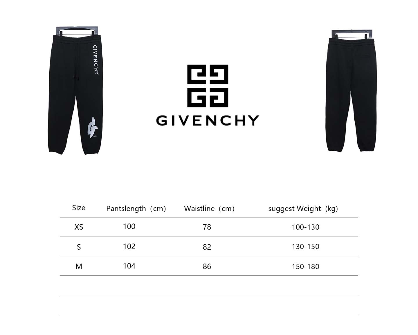 Givenchy 23Fw Embroidered Logo Casual Trousers