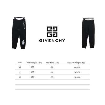 Givenchy 23Fw Embroidered Logo Casual Trousers 02