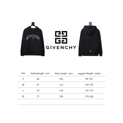 Givenchy 24FW Classic English Embroidery Hoodie 02