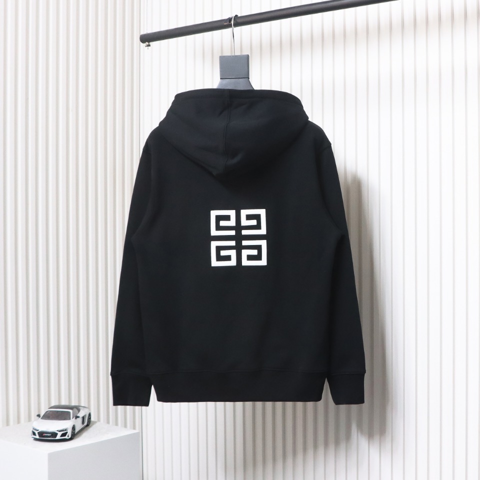 Givenchy 24FW Classic Front and Back Three-Dimensional Embroidery Hoodie