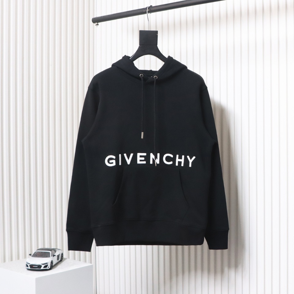Givenchy 24FW Classic Front and Back Three-Dimensional Embroidery Hoodie