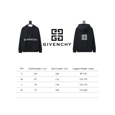 Givenchy 24FW Classic Front and Back Three-Dimensional Embroidery Hoodie 02