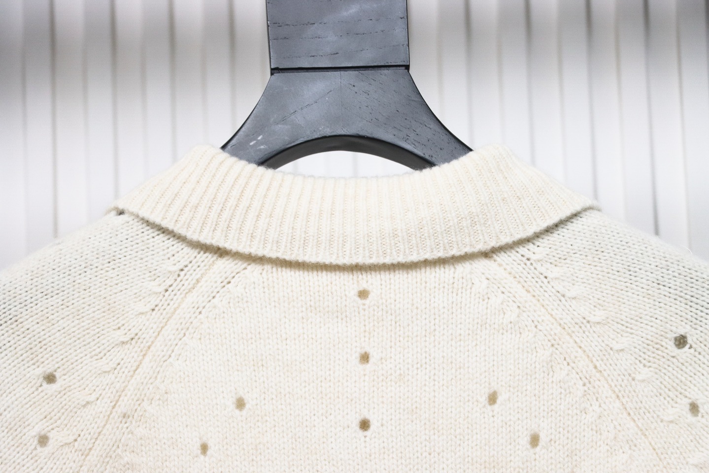 Givenchy 24FW Hollow Wool Lapel Sweater