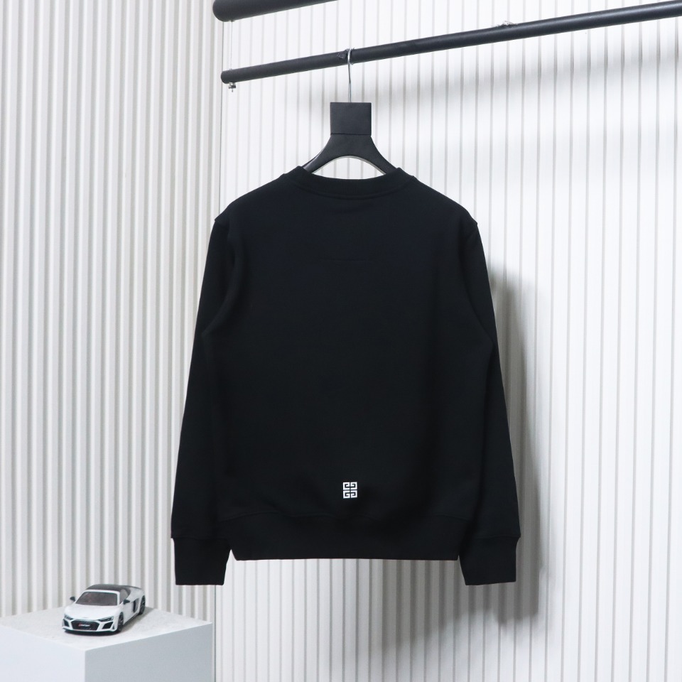 Givenchy 24FW Retro Distressed 4G Star Print Crew Neck Hoodie