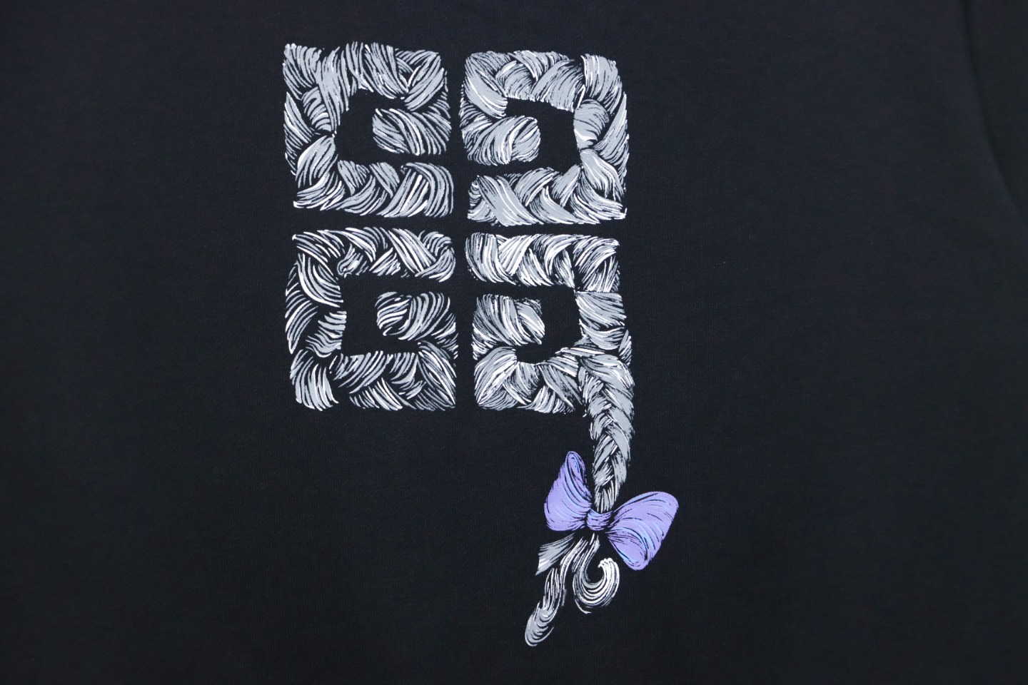 Givenchy 24FW Woven 4G Printed Crew Neck Hoodie