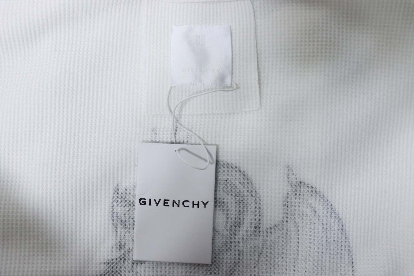 Givenchy 24SS Dragon Year Limited Edition Waffle Long Sleeve T-Shirt White