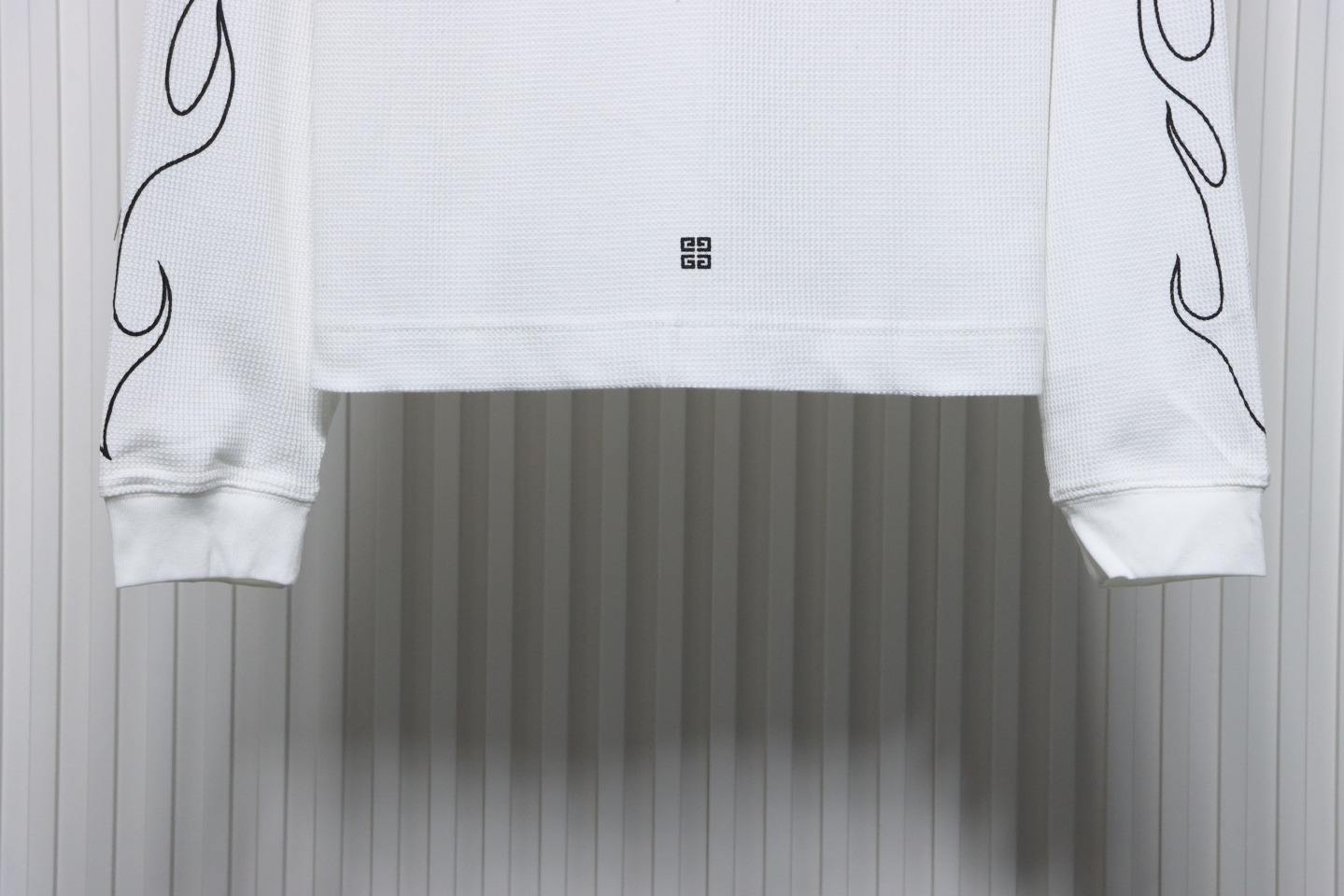 Givenchy 24SS Dragon Year Limited Edition Waffle Long Sleeve T-Shirt White