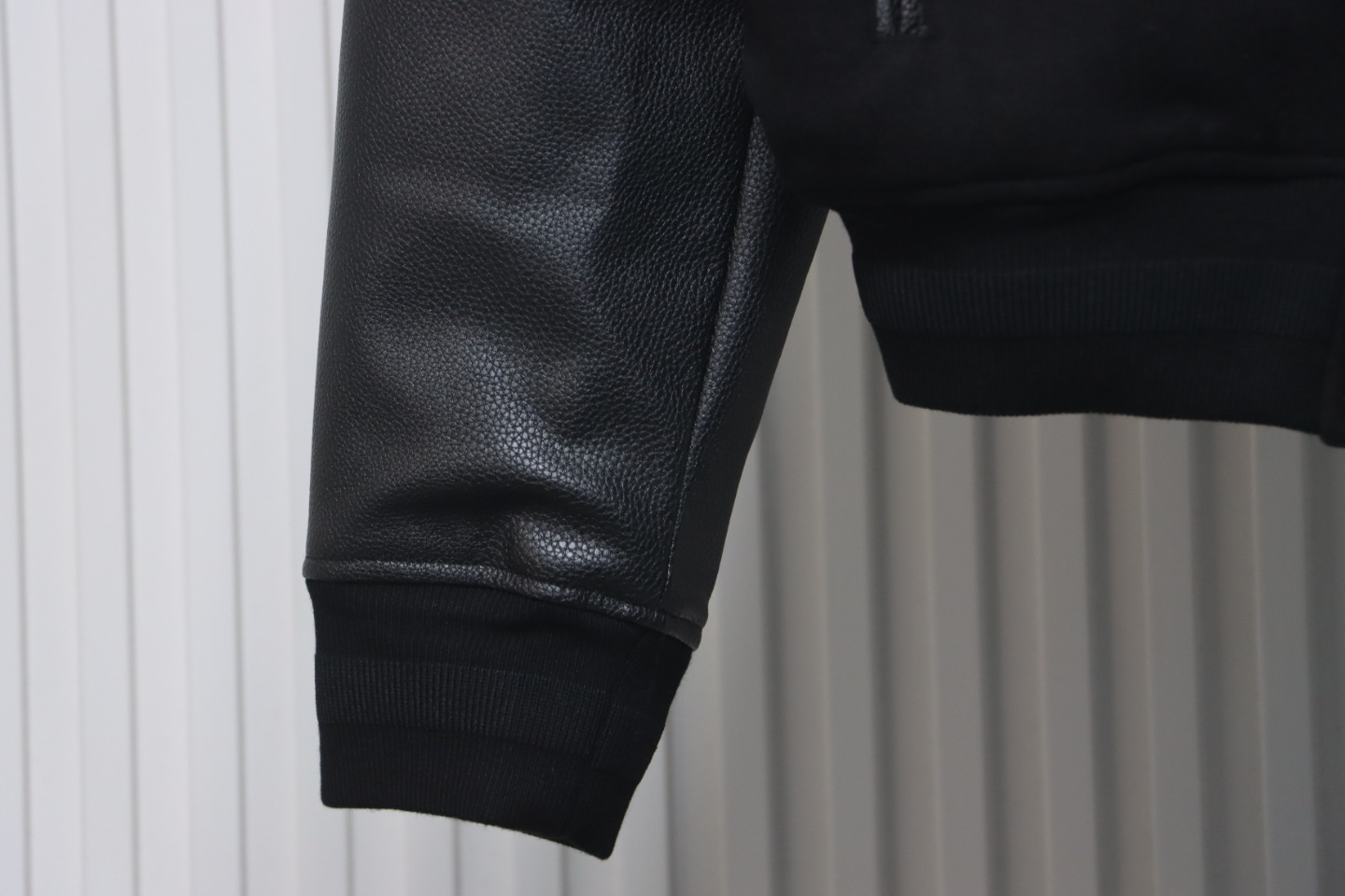 Givenchy 4G Logo Leather Baseball Jacket