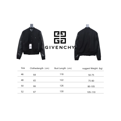 Givenchy 4G Logo Leather Baseball Jacket 02
