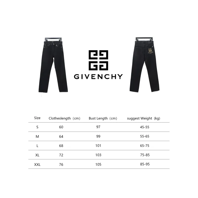 Givenchy Four-Grid Embroidered Jeans