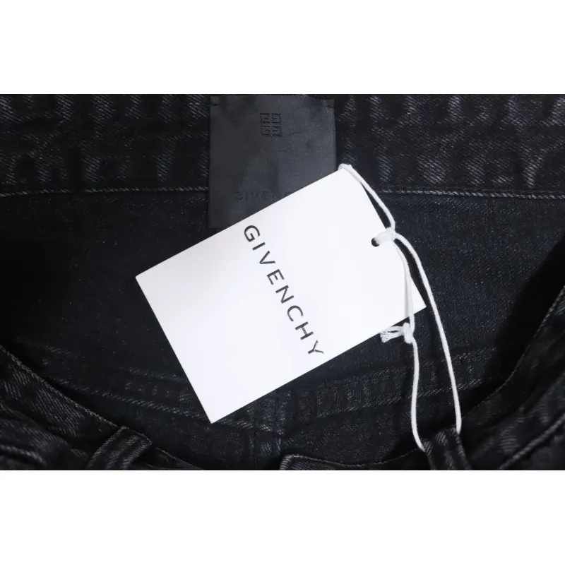 Givenchy Four-Grid Embroidered Jeans