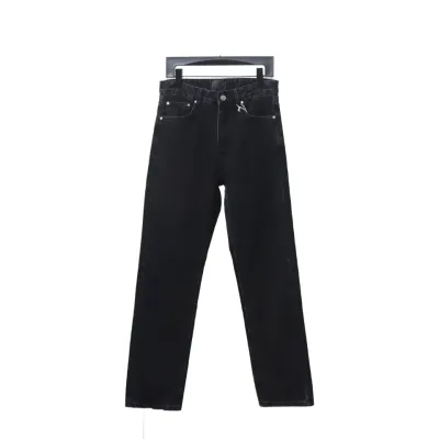 Givenchy Four-Grid Embroidered Jeans 01