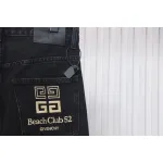 Givenchy Four-Grid Embroidered Jeans